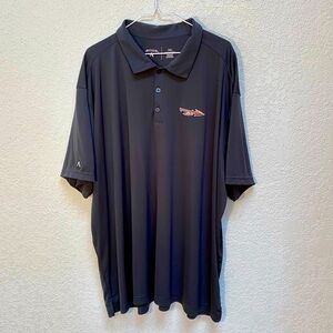 Antigua FSU Seminoles Polo Men’s 3XL Florida State Arrow Logo SS Gray Golf Shirt
